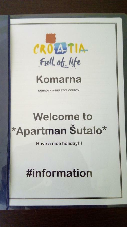 Apartman Sutalo 코마르나 외부 사진